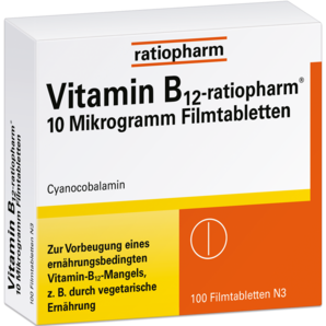 Vitamin B12-ratiopharm® 10 Mikrogramm Filmtabletten