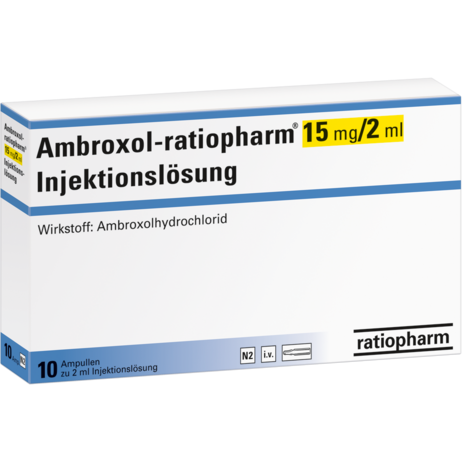 Ambroxol-ratiopharm® 15&nbsp;mg/2&nbsp;ml Injektionslösung