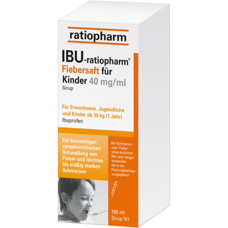IBU-ratiopharm® Fiebersaft für Kinder 40&nbsp;mg/ml