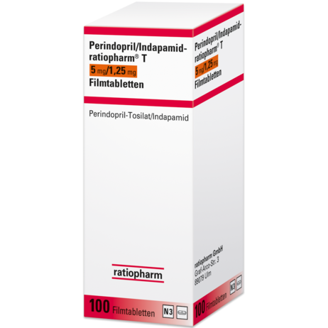 Perindopril/Indapamid-ratiopharm® T 5&nbsp;mg/1,25&nbsp;mg Filmtabletten