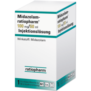 Midazolam-ratiopharm® 100 mg/50 ml Injektionslösung