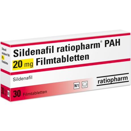 Sildenafil ratiopharm® PAH 20&nbsp;mg Filmtabletten