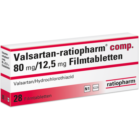 Valsartan-ratiopharm® comp. 80&nbsp;mg/12,5&nbsp;mg Filmtabletten