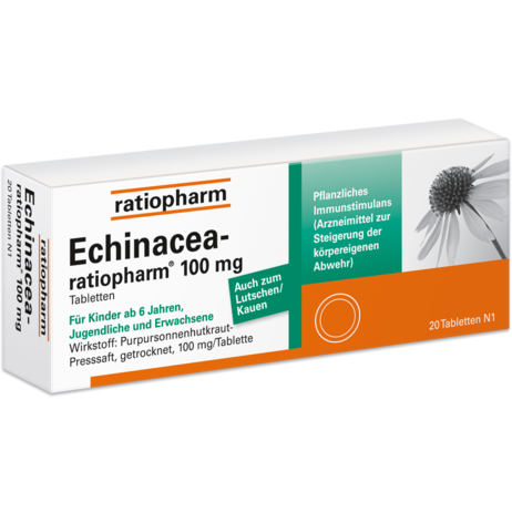 Echinacea-ratiopharm® 100&nbsp;mg Tabletten