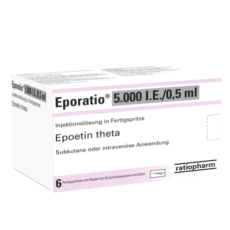 Eporatio® 5.000&nbsp;I.E./0,5&nbsp;ml Injektionslösung in Fertigspritze