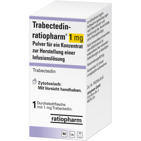 Trabectedin-ratiopharm® 1&nbsp;mg Pulver für ein Konzentrat zur Herstellung einer Infusionslösung