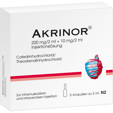 Akrinor® 200&nbsp;mg/2&nbsp;ml + 10&nbsp;mg/2&nbsp;ml Injektionslösung