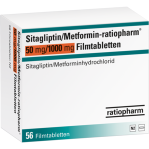 Sitagliptin/Metformin-ratiopharm® 50 mg/1000 mg Filmtabletten