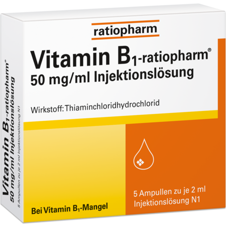 Vitamin-B1-ratiopharm® 50&nbsp;mg/ml Injektionslösung