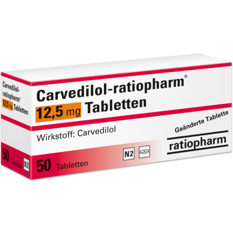 Carvedilol-ratiopharm® 12,5&nbsp;mg Tabletten