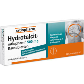 Hydrotalcit-ratiopharm® 500 mg Kautabletten