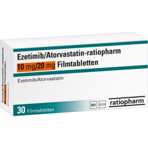 Ezetimib/Atorvastatin-ratiopharm 10 mg/20 mg Filmtabletten