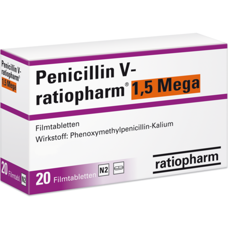 Penicillin V-ratiopharm® 1,5&nbsp;Mega Filmtabletten