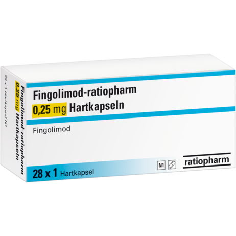 Fingolimod-ratiopharm 0,25&nbsp;mg Hartkapseln
