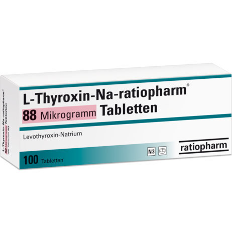 L-Thyroxin-Na-ratiopharm® 88&nbsp;Mikrogramm Tabletten