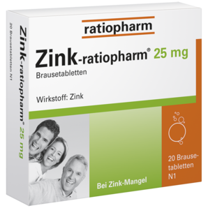 Zink-ratiopharm® 25 mg Brausetabletten