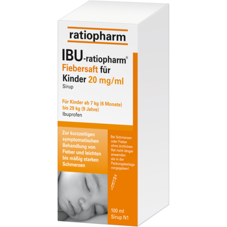 IBU-ratiopharm® Fiebersaft für Kinder 20&nbsp;mg/ml