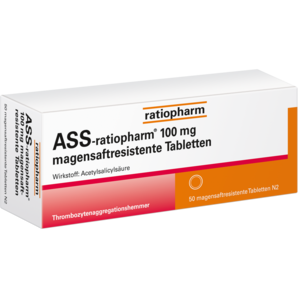 ASS-ratiopharm® 100 mg magensaftresistente Tabletten
