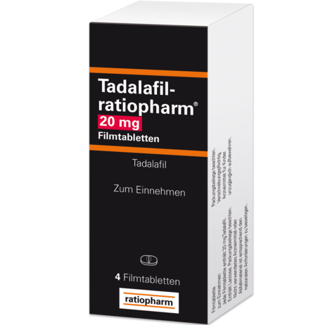 Tadalafil-ratiopharm® 20&nbsp;mg Filmtabletten