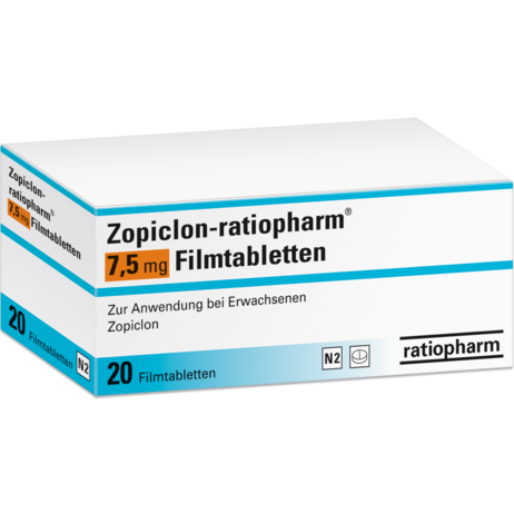 Zopiclon-ratiopharm® 7,5&nbsp;mg Filmtabletten