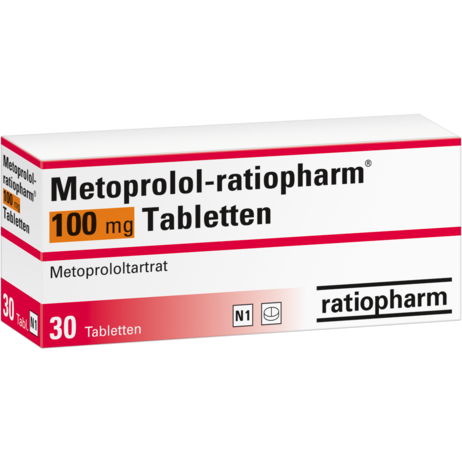 Metoprolol-ratiopharm® 100&nbsp;mg Tabletten