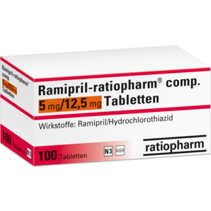 Ramipril-ratiopharm® comp. 5 mg/12,5 mg Tabletten