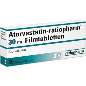 Atorvastatin-ratiopharm® 30 mg Filmtabletten