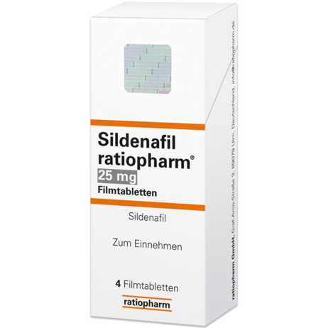 Sildenafil ratiopharm 25&nbsp;mg Filmtabletten