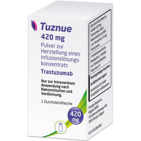 Tuznue 420&nbsp;mg Pulver zur Herstellung eines Infusionslösungskonzentrats