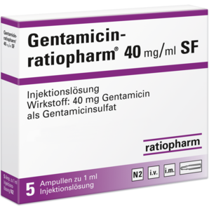 Gentamicin-ratiopharm ® 40 mg/ml SF