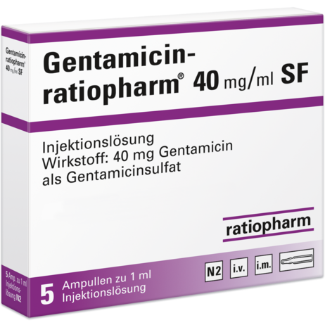 Gentamicin-ratiopharm ® 40&nbsp;mg/ml SF