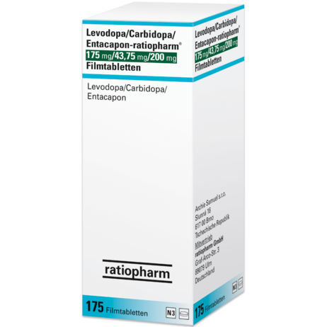 Levodopa/Carbidopa/Entacapon-ratiopharm® 175&nbsp;mg/43,75&nbsp;mg/200&nbsp;mg Filmtabletten