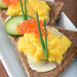 Rührei auf Schnittchen