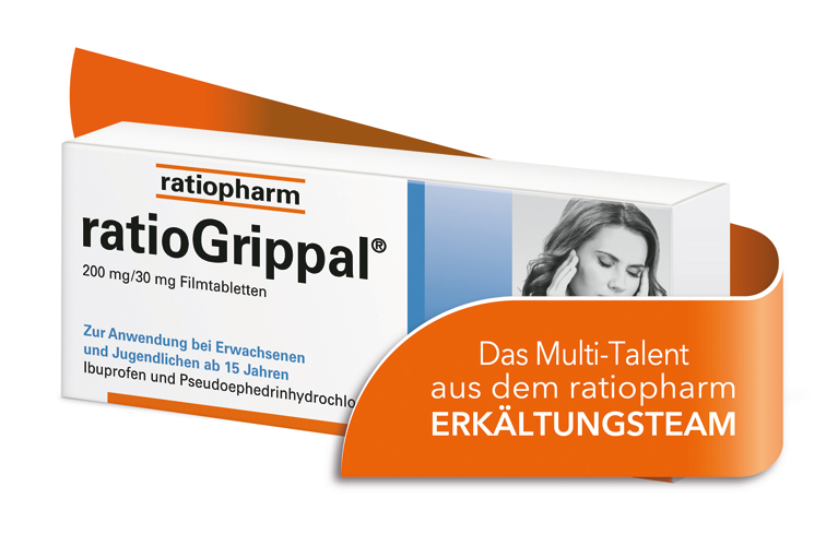 Packshot ratioGrippal von ratiopharm