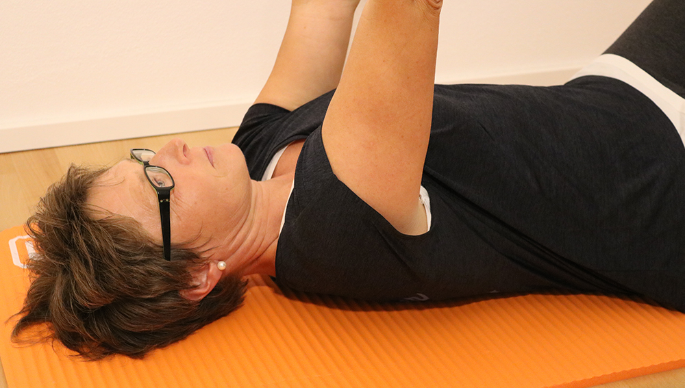 Beckenbodenübung mit Reflexzonenmassage