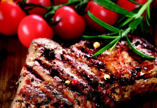 Flanc Steak auf Curry Wirsing