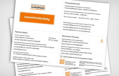 Abbildung Patientenausweis