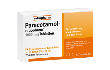 Packungsbild von Paracetamol 1000mg Tabletten