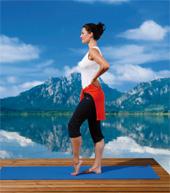 Venenübung: Fußpumpe im Stehen