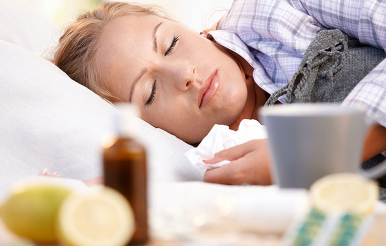 Grippale Kopf- und Gliederschmerzen