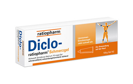 Diclo-ratiopharm® Schmerzgel bei Schmerzen, Entzündungen, Sportverletzungen