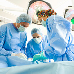 Erektion Operative OP-Team bei Operation