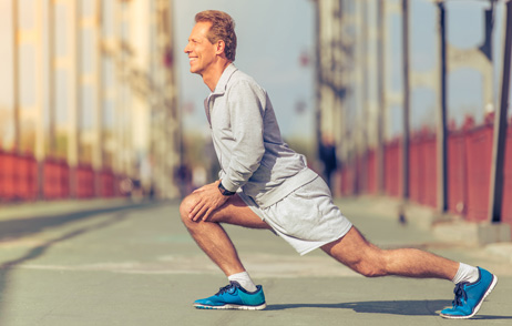 Gymnastik für das Knie
