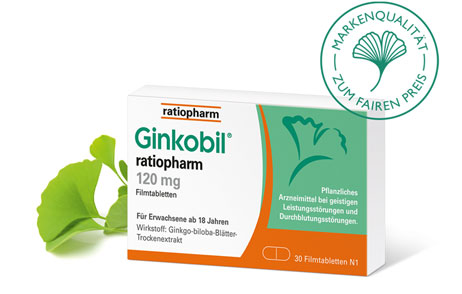 Produktabbildung Ginkobil-ratiopharm Produktabbildung Ginkobil-ratiopharm