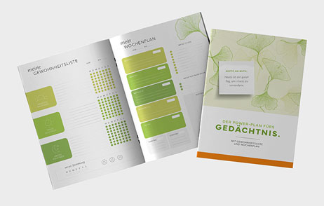 Vorlagen für Gewohnheitslisten und Wochenpläne Ginko-Notizheft