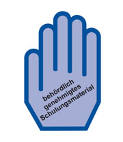 Logo: Blaue Hand Logo: Blaue Hand