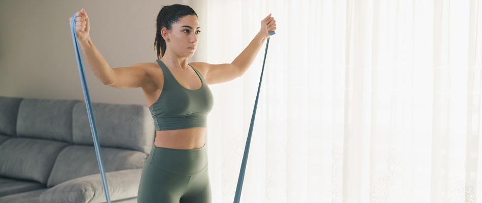 Kräftigung mit dem Gummiband Kräftigung mit dem Gummiband