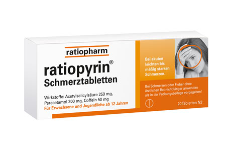 ratiopyrin® Packungsbild ratiopyrin® Packungsbild