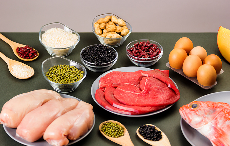 Fleisch, Fisch und Eier