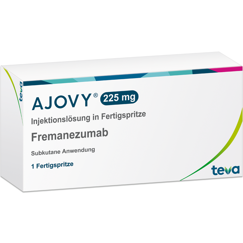 AJOVY 225 Mg Injektionsl sung In Fertigspritze Ratiopharm GmbH